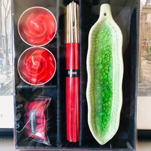 NIB:‎ Incense & Candle Gift Set - Rose & Rosemary